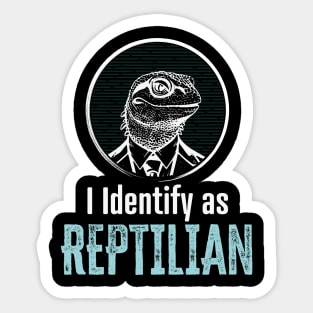 Identify Reptilian Sticker